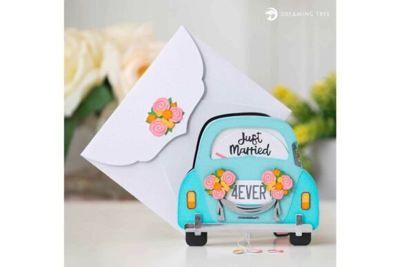 Celebrate in Style: The Just Married Reveal Card SVG