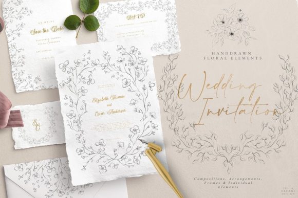 Elegant Florals for Your Wedding Day Branding