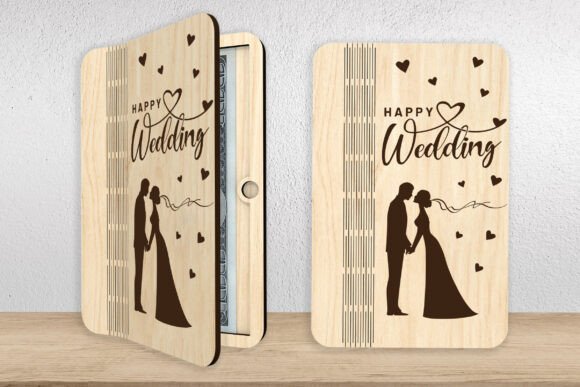 Elevate Wedding Gifts with a Happy Wedding Money Holder SVG