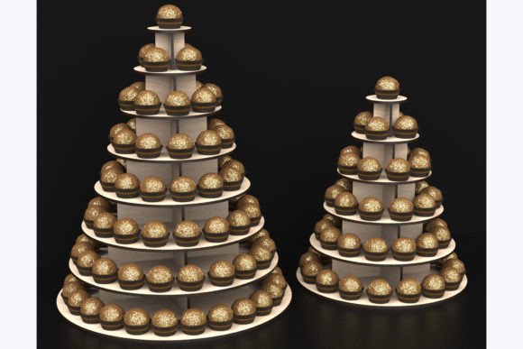 Elevate Your Dessert Display: Laser Cut Wedding Cake Stand SVGs