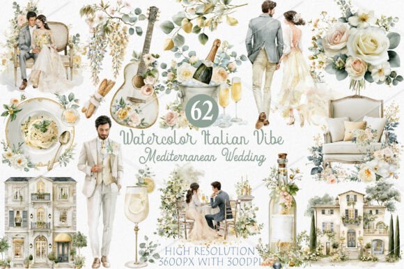 Italian Vibe Mediterranean Wedding: Capturing Coastal Romance