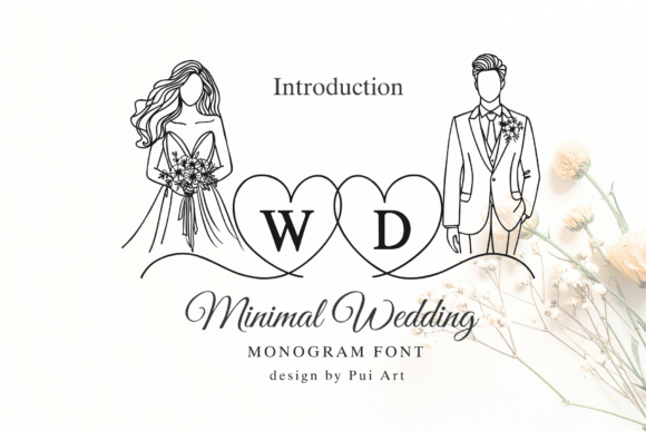 Minimal Wedding Monogram: A Modern A-Z Alphabet for Elegant Nuptials