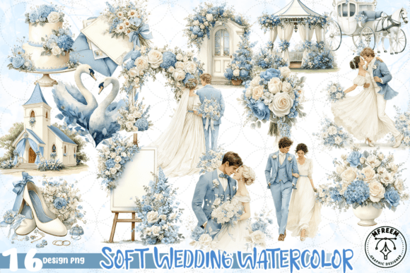 Soft Wedding Watercolor PNG: Elevate Your Creative Projects