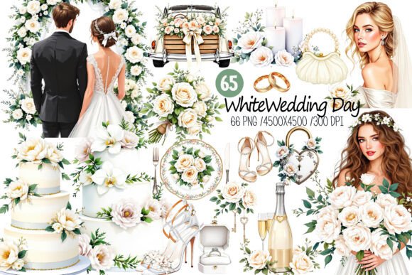 The Timeless Allure of White Wedding Day Typography