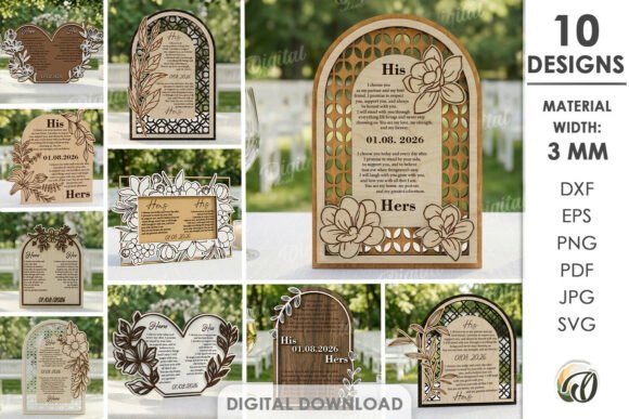 Transform Your Vows into 3D Laser Cut Art